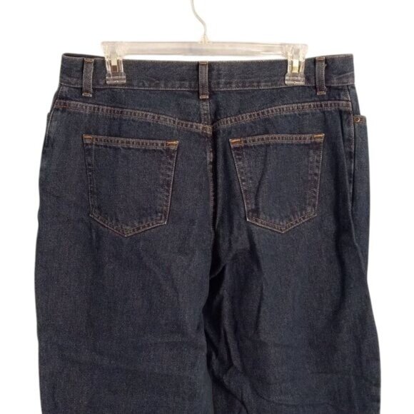L.L. Bean Size 14P Jeans Womens Classic Curvy Fit 100% Cotton Blue Denim Petite - Picture 7 of 11